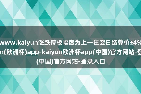 www.kaiyun涨跌停板幅度为上一往翌日结算价±4%-kaiyun(欧洲杯)app-kaiyun欧洲杯app(中国)官方网站-登录入口