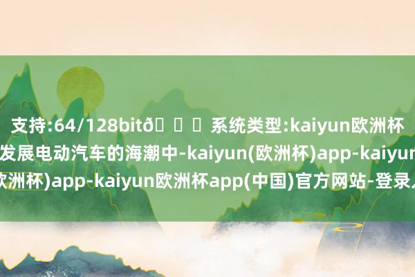 支持:64/128bit🍏系统类型:kaiyun欧洲杯appApp官方下载在发展电动汽车的海潮中-kaiyun(欧洲杯)app-kaiyun欧洲杯app(中国)官方网站-登录入口